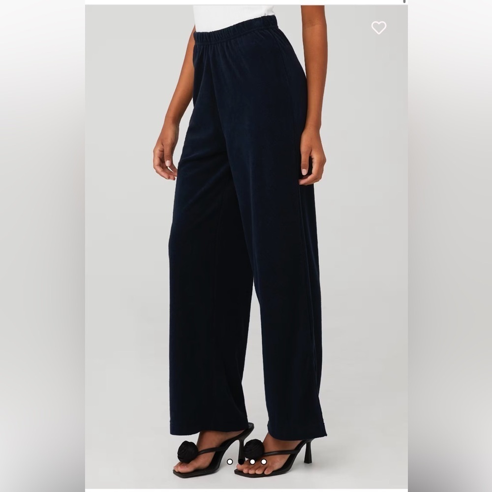 NWT Araminta James HARLOW TERRY PANT $118 - color midnight navy - Size MEDIUM